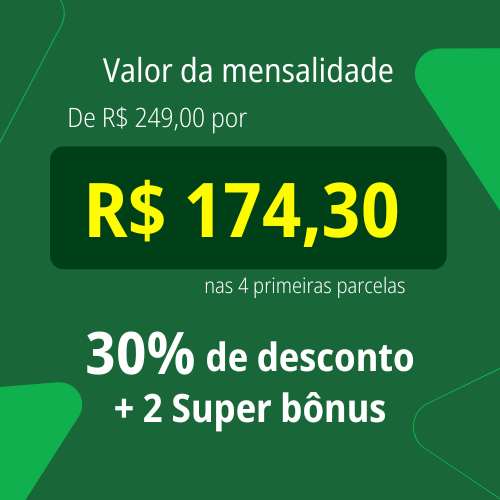 Promoção na mensalidade na CETEP Zona Norte